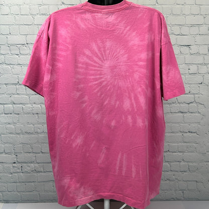 Vintage 90s God Is Good All The Time Sleep T Shirt Pink Religion Christian OSFM