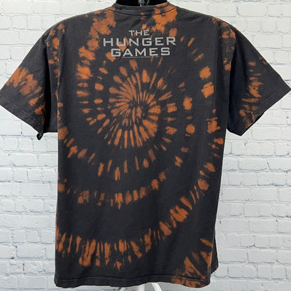 The Hunger Games District 12 T Shirt 2012 Movie Film Tie Dye Black XL X-Large