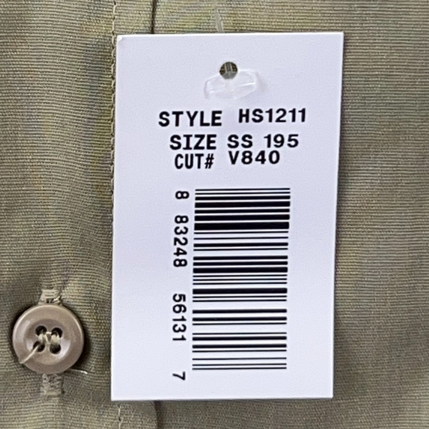 Horace Small Tactical Button Front Shirt Uniform SS Beige Tan Mens 3XL 19 1/2