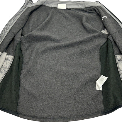 Spyder Empire Full Zip Fleece Jacket Large Pockets 1532075 Mens Gray Black
