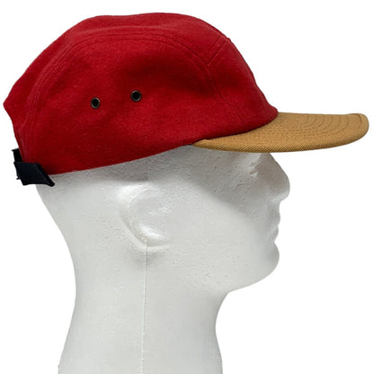 HUF 羊毛混纺露营帽红色街头服饰溜冰者滑板 5 五片帽
