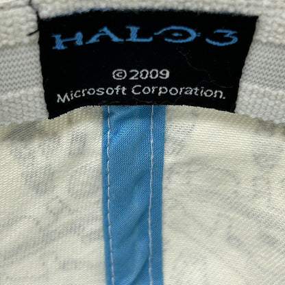 Halo 3 Microsoft Xbox Hat White 2009 Guns Weapons Video Gamer OSFM Baseball Cap