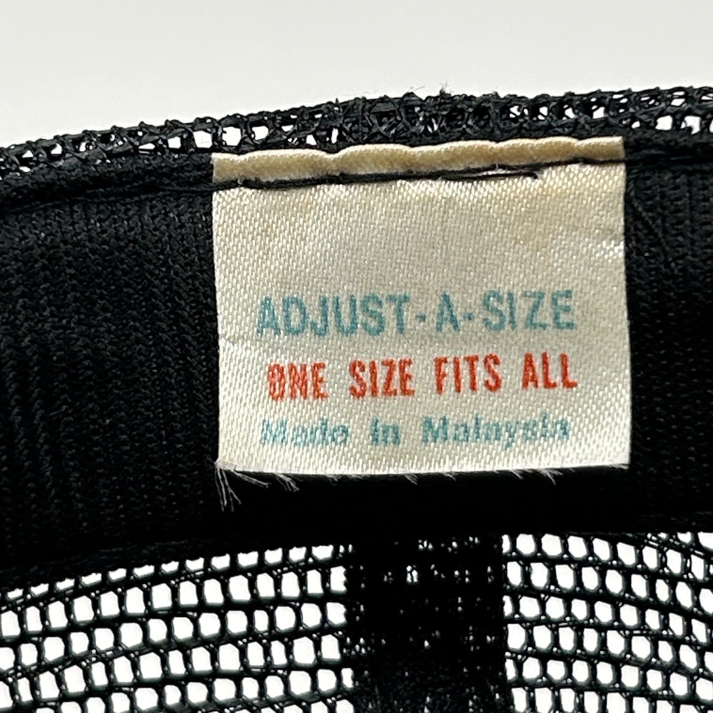 Vintage 80s Dazzle Brilliance Baffle BS Trucker Hat Baseball Cap Snapback Black