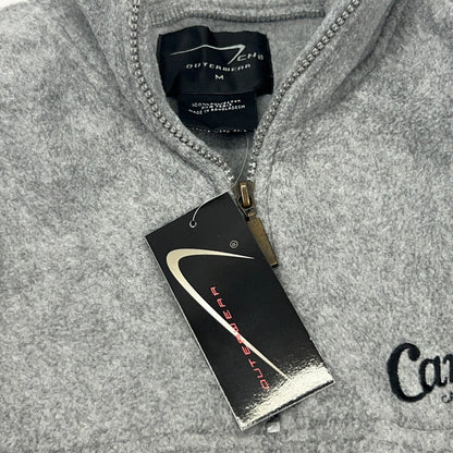 Cannery Casino Hotel Las Vegas 1/4 Zip Fleece Jacket M Medium Gray Pockets