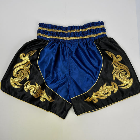 Muay Thai Boxing Shorts Thailand Martial Arts Combat Sports Blue Mens XXL 2XL