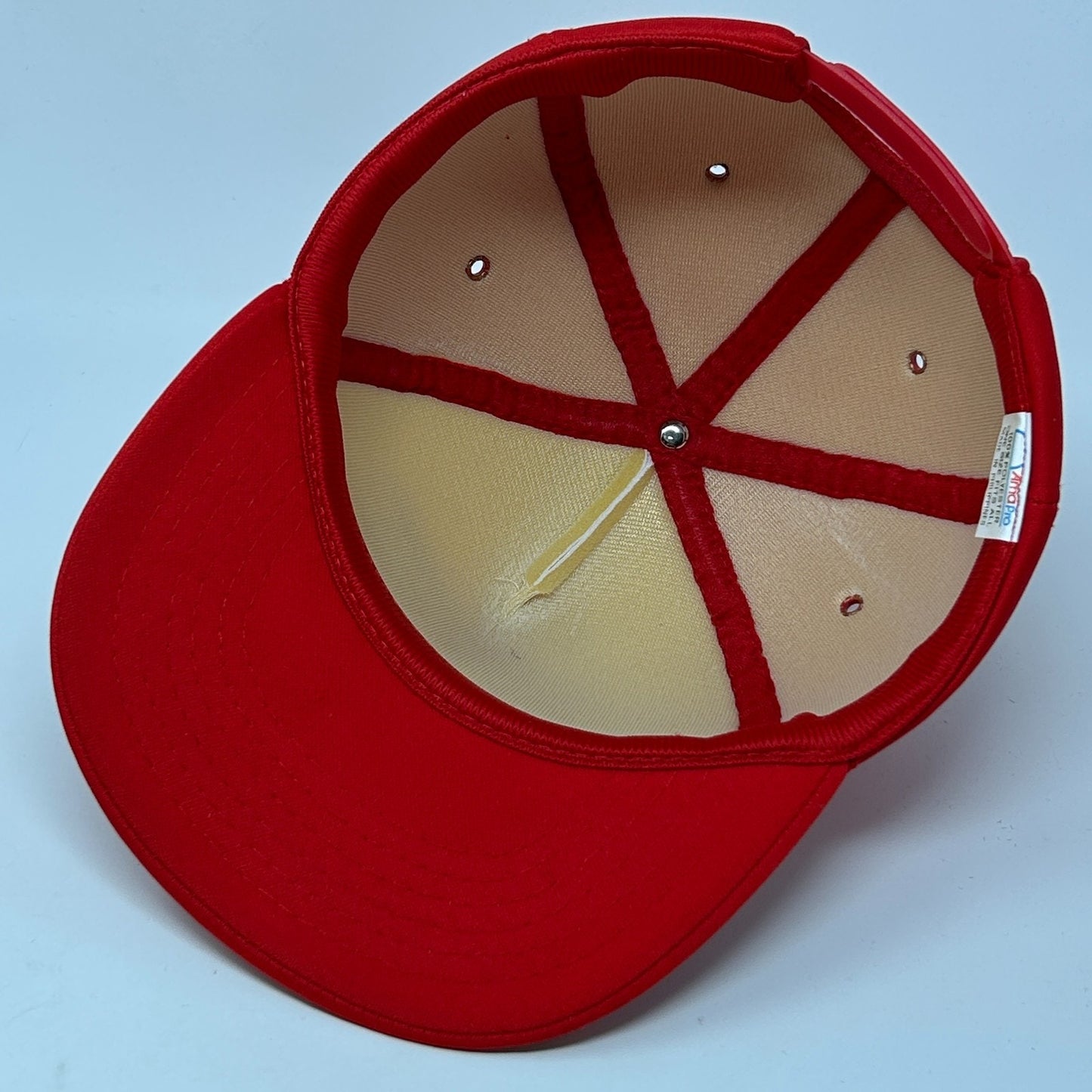 Vintage 80s Delden Garage Doors Hat Baseball Cap Logo Full Foam Snapback Red