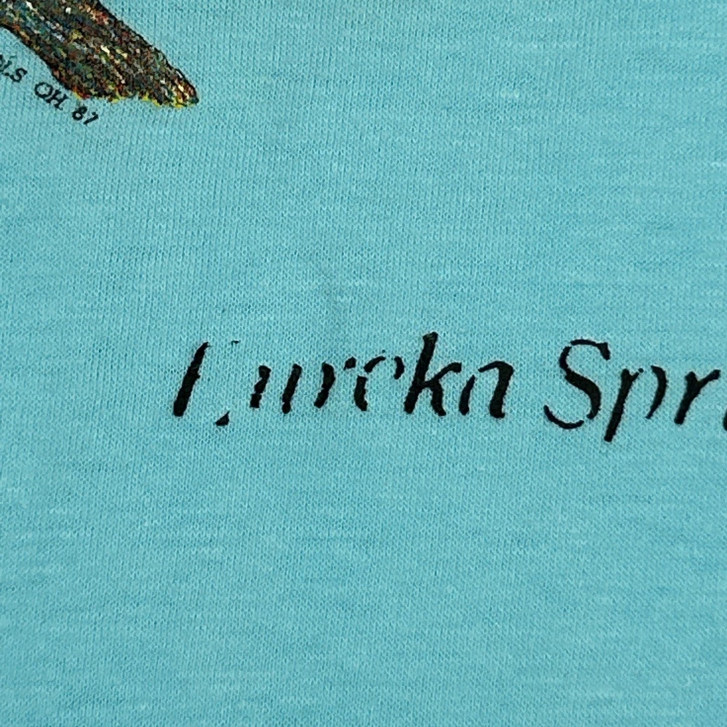 Vintage Northern Cardinal Birds T Shirt Mens M Medium Blue 80s Eureka Springs