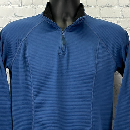 5.11 Tactical Stratos 1/4 Quarter Zip Fleece Pullover Shirt Blue Womens M Medium