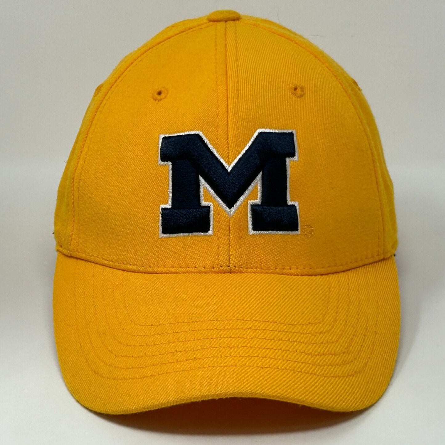 Michigan Wolverines Baseball Hat Cap Yellow University NCAA Flex One Fit S/M