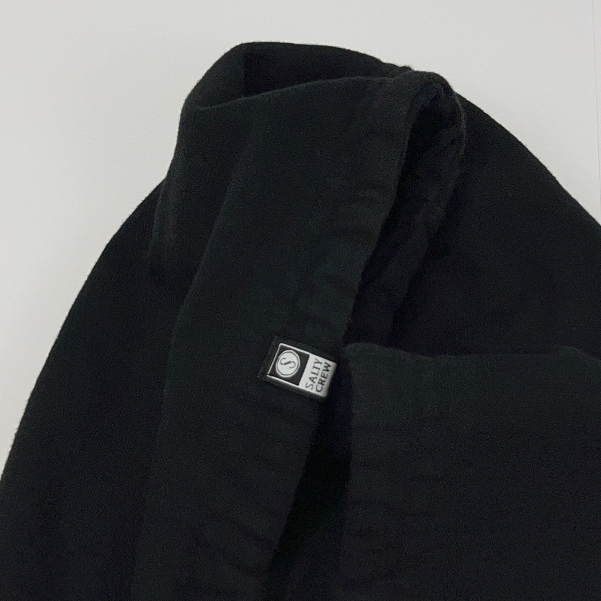 Salty Crew Hoodie S Small Black Pullover Sweatshirt Fishing Surf Graphic Logo