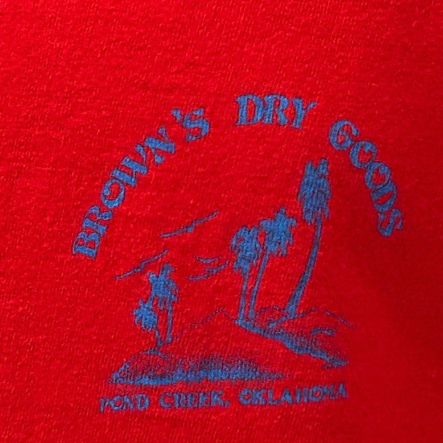 Vintage Windsurfer T Shirt Mens M Medium Red 80s Windsurfing Pond Creek Oklahoma
