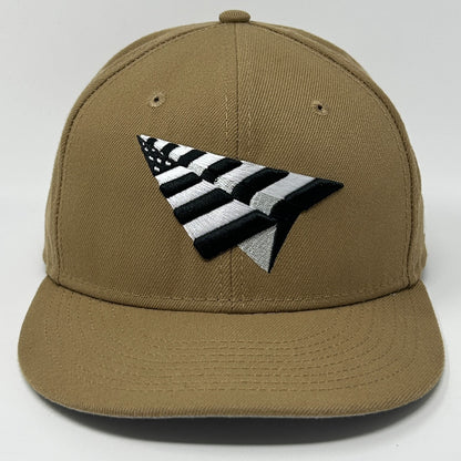 Paper Planes x New Era Hat Baseball Cap Jay-Z Roc Nation Tan Beige Fitted 7 1/2