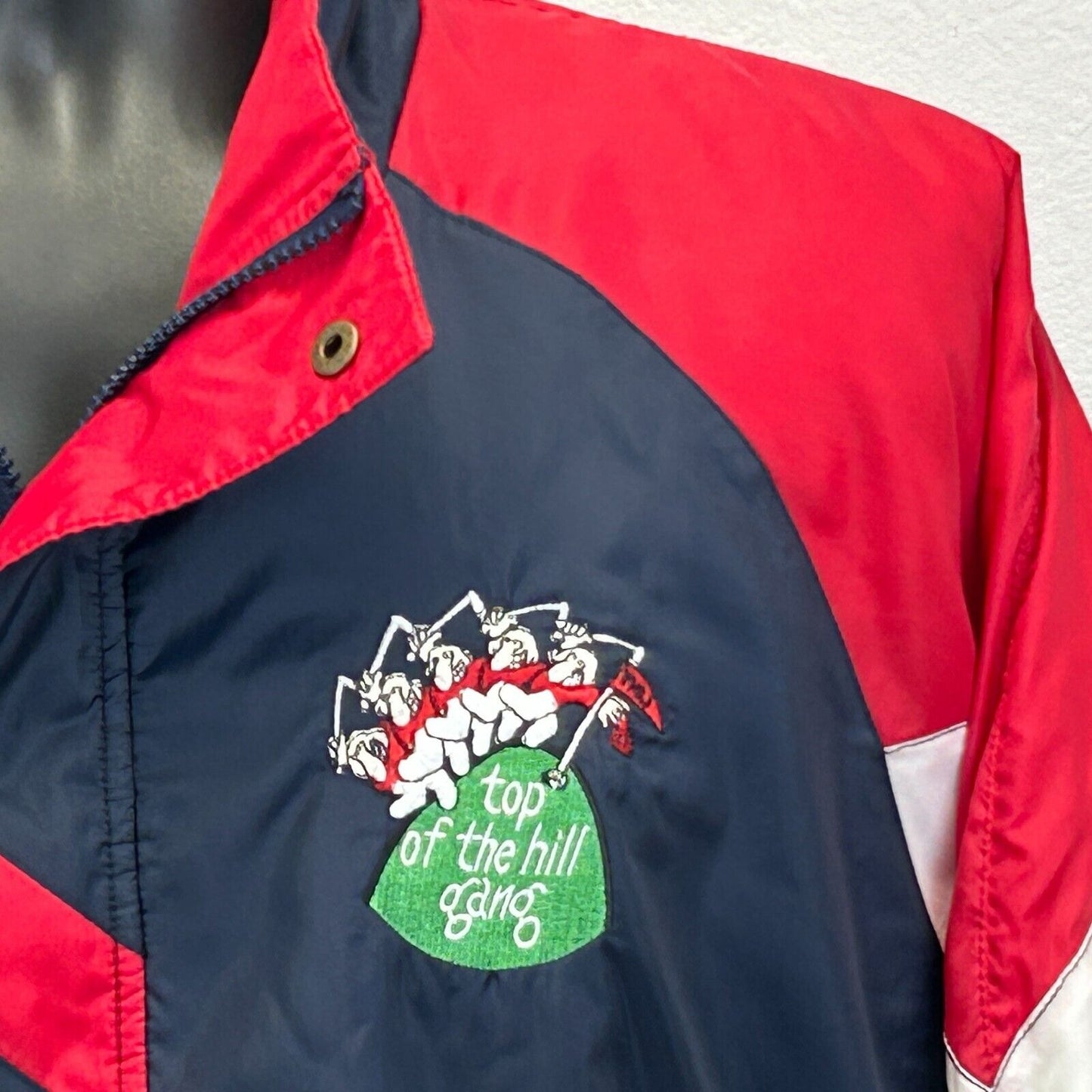 Chaqueta de golf vintage Top of the Hill Gang, talla extragrande, para hombre, de New England Golfer, color azul