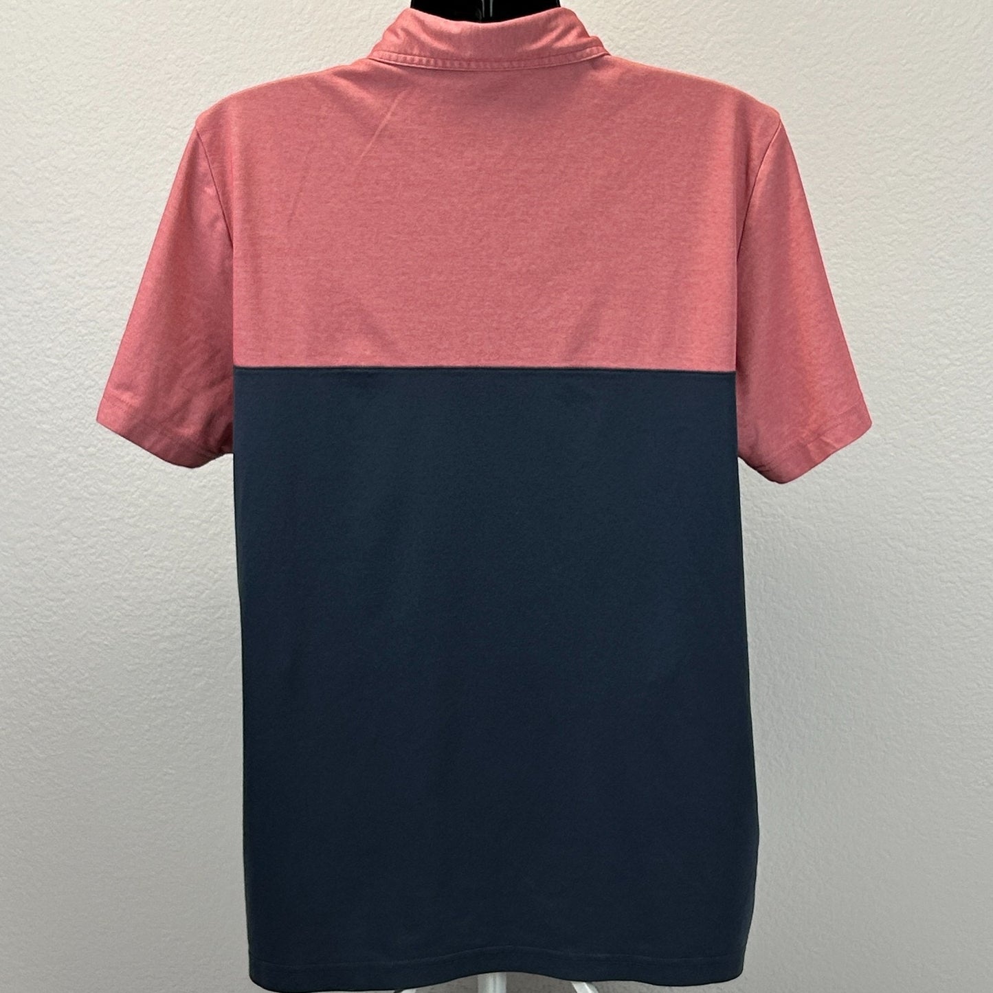 Travis Mathew Sunset Block Polo Shirt Mens XL X-Large Blue Golf Golfer TM1MY401