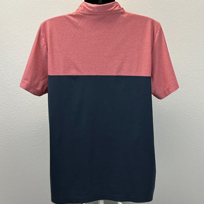 Travis Mathew Sunset Block Polo Shirt Mens XL X-Large Blue Golf Golfer TM1MY401