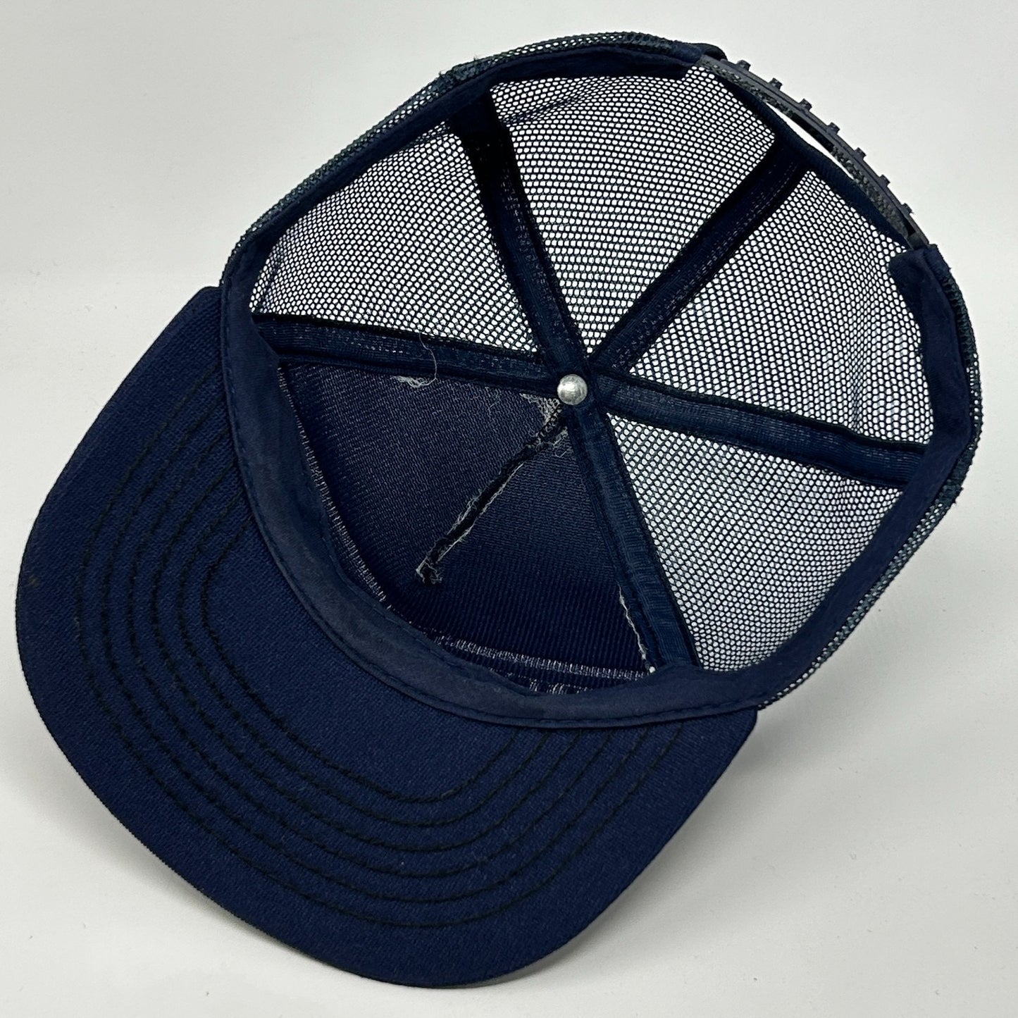 Vintage 80s Penn State Nittany Lions Trucker Hat Baseball Cap PSU Snapback Blue - Neon Vintage