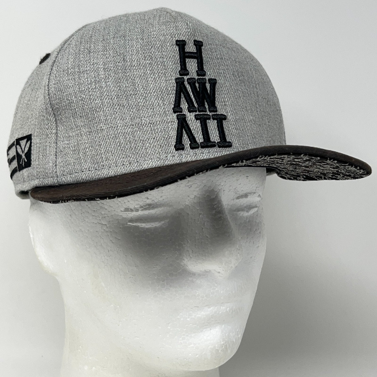 Local Motion Hawaii New Era 9FIFTY Snapback Hat Baseball Cap Gray Hawaiian Surf