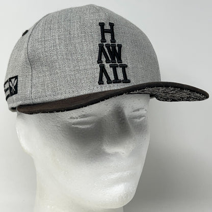 Local Motion Hawaii New Era 9FIFTY Snapback Hat Baseball Cap Gray Hawaiian Surf