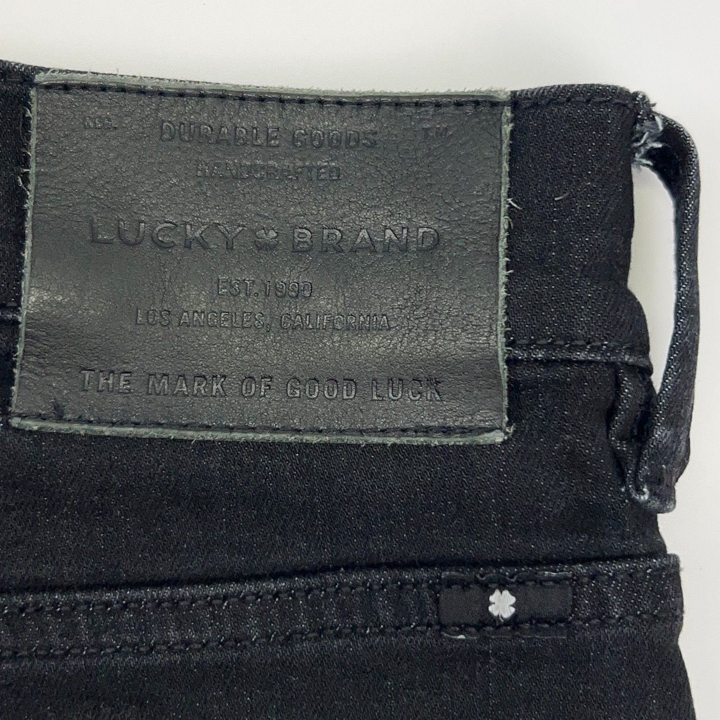 Lucky Brand Denim Jeans Athletic Fit Big and Tall Stretch Black Mens 52x31