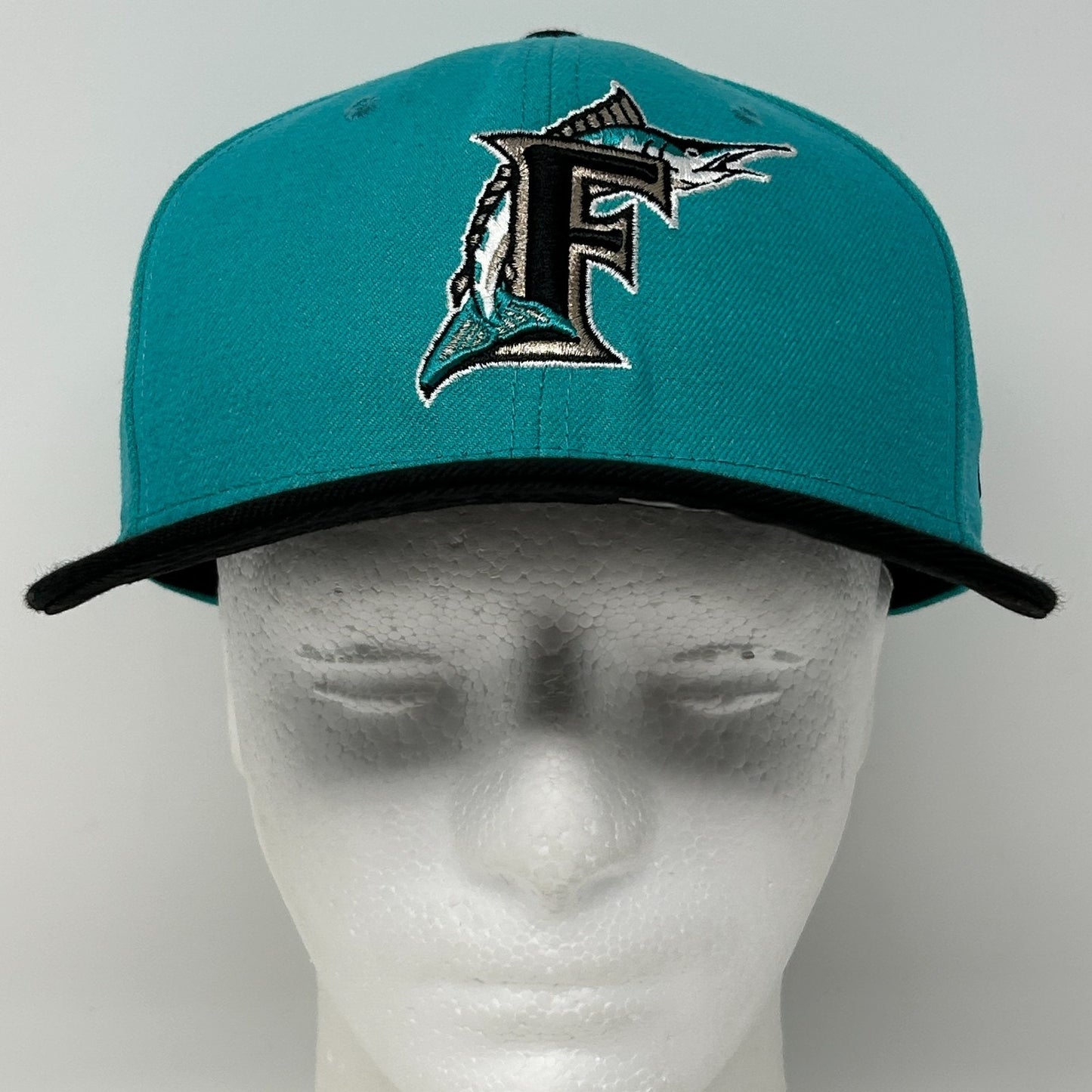 Florida Marlins Hat Baseball Cap New Era 59Fifty Wool Blend Green Fitted 7 1/4