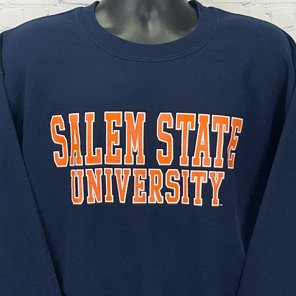 Salem State University Sweatshirt L Large Navy Blue Crewneck MV Sport College