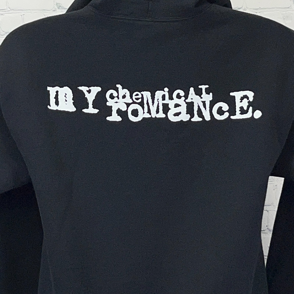 My Chemical Romance M Medium Hoodie Black Love Will Tear Us Apart Three Cheers