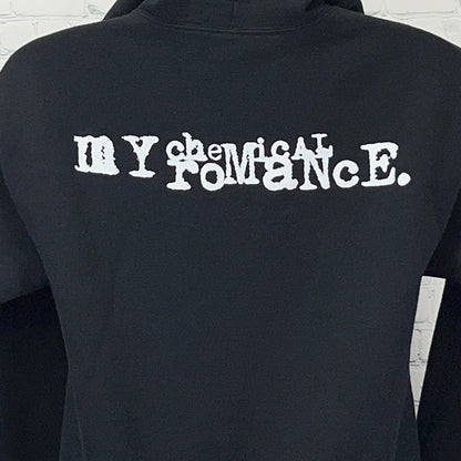 My Chemical Romance M Medium Hoodie Black Love Will Tear Us Apart Three Cheers