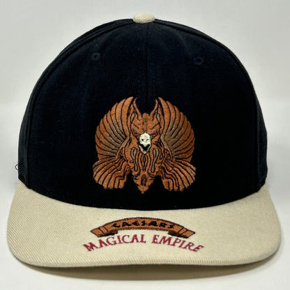 Caesars Palace Magical Empire Hat Vintage 90s Black Las Vegas USA Baseball Cap