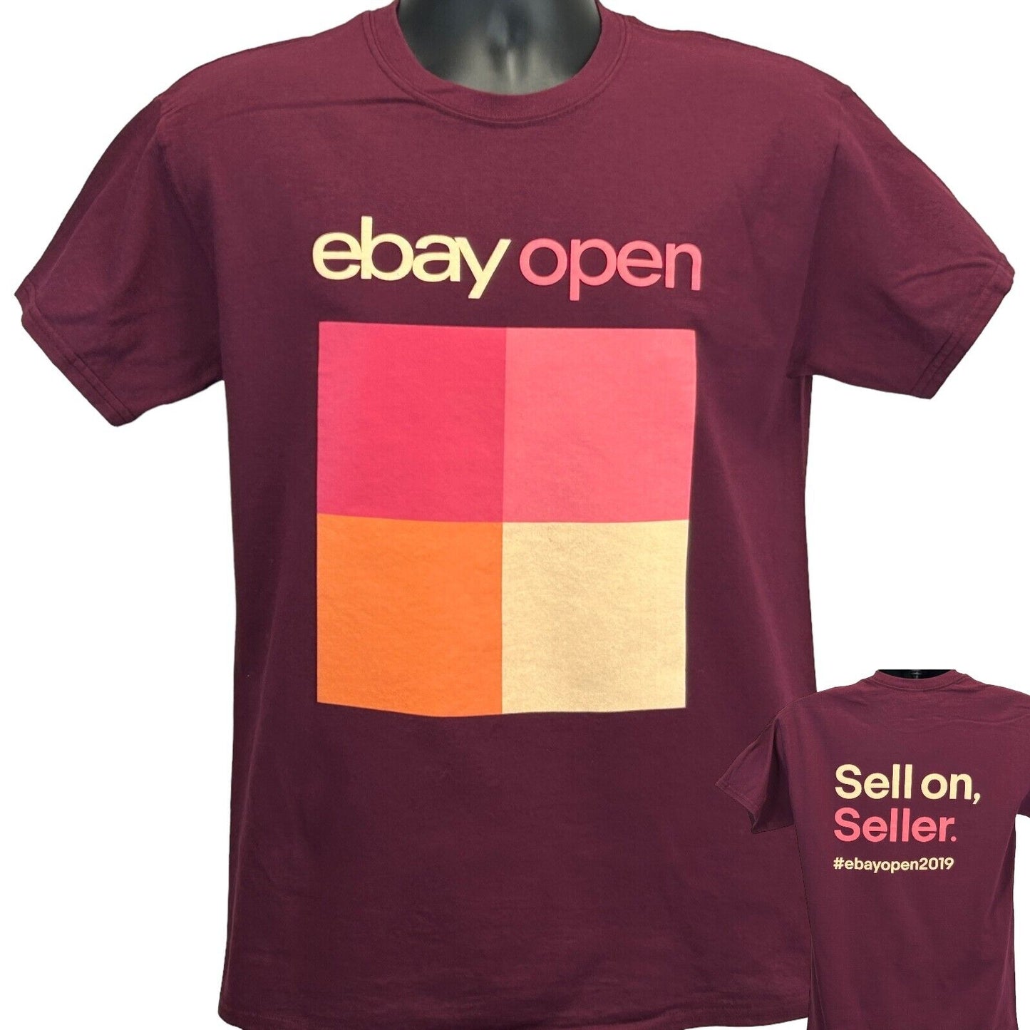 eBay Open 2019 T Shirt Medium Online Reseller Convention Short Sleeve Mens Red