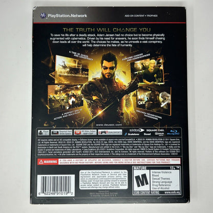 Lot of 2 PS3 Video Games Deus Ex Human Revolution & Assassins Creed Brotherhood