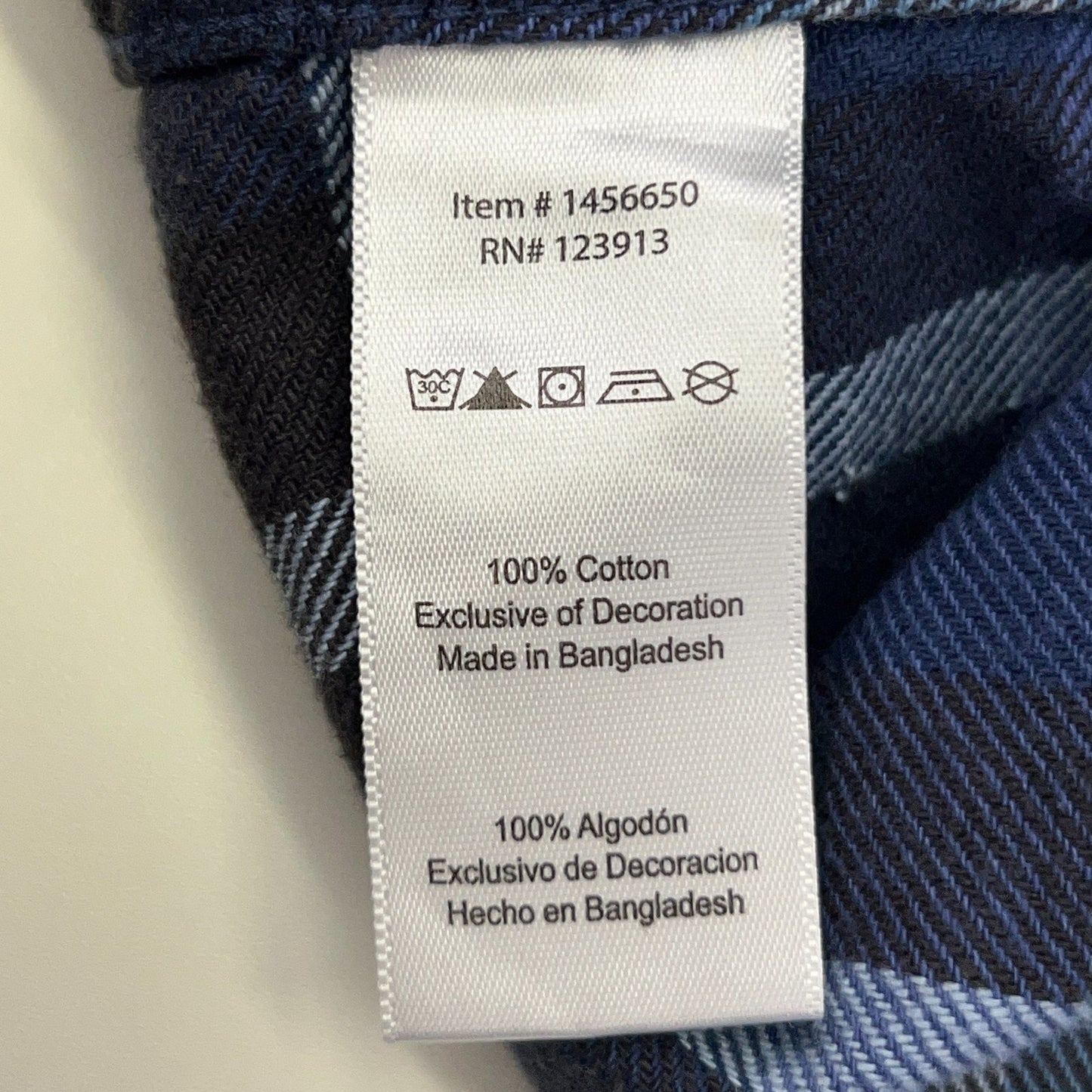 Jachs Mfg Heritage Flannel Button Front Shirt L Large Blue Plaid Pockets Cotton