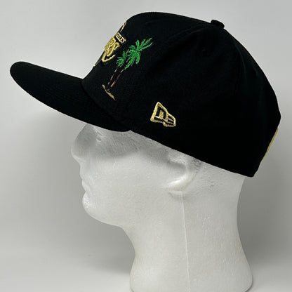 Los Angeles LA Lakers Hat Cap Taco Palm Tree 17x NBA New Era Black Fitted 7 1/2