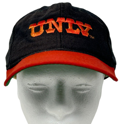 UNLV Rebels Hat Vintage 80s Black Las Vegas New Era Baseball Cap Fitted 7 1/4