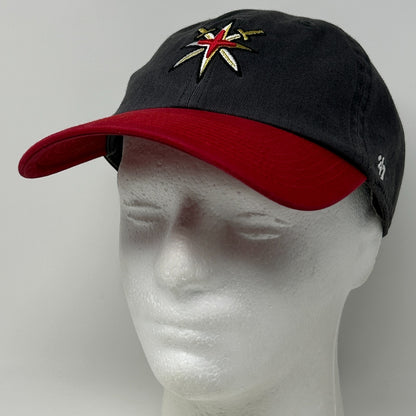 Las Vegas Golden Knights Dad Hat Baseball Cap NHL Hockey 47 Brand Strapback Gray - Neon Vintage