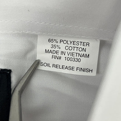 Quartermaster Law Pro Button Front Shirt L Large 16-16 1/2 White Police Security