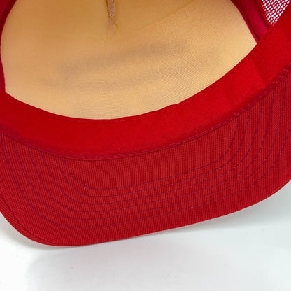 Vintage 80s Hawthorne Trap Club Trucker Hat Baseball Cap Shooting Snapback Red