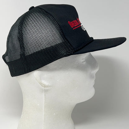 Vintage 90s Oregon Tool Cutting Systems Trucker Hat Baseball Cap Snapback Black