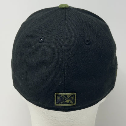 Binghamton Rumble Ponies Hat Baseball Cap Fitted 7 1/4 Black New Era Military