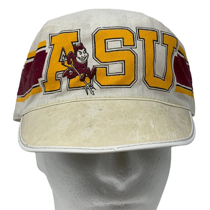 ASU Sun Devils Vintage Painters Hat Baseball Cap Arizona University White 7 3/8