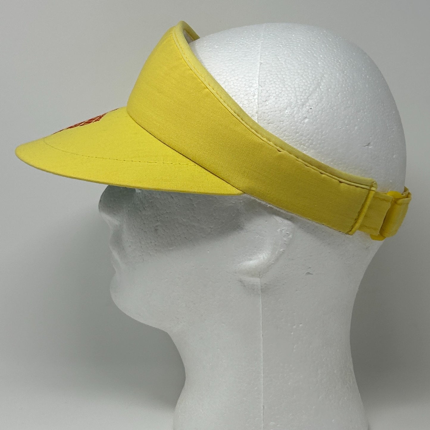 Vintage Pepsi Challenge 10000 Meter Series Visor Hat Cap Yellow 80s Strapback