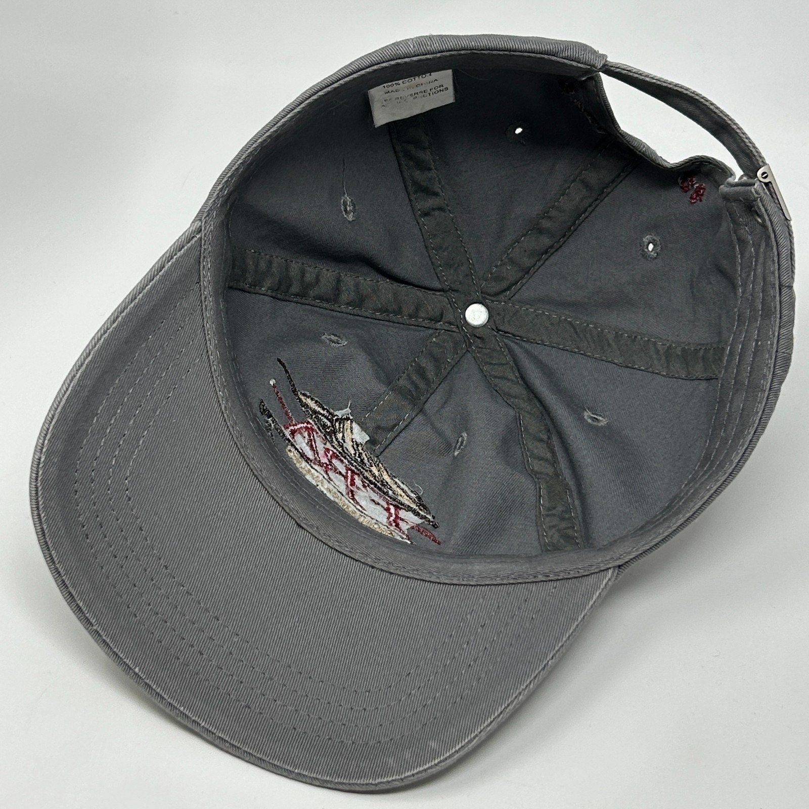 FRA Front Range Anglers Dad Hat Baseball Cap Fisherman Fishing Strapback Gray - Neon Vintage