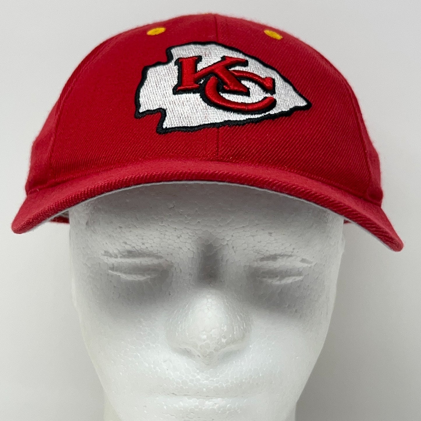 Vintage 90s Kansas City Chiefs Hat Baseball Cap NFL Wool Blend Snapback Red