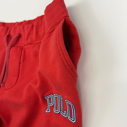 Polo Ralph Lauren Joggers Sweatpants Logo Spell Out Red Pockets Mens L Large