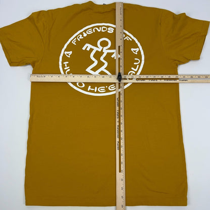 Friends of Hui O He'e Nalu T Shirt M Medium Yellow Surfer Surfing Da Hui Hawaii