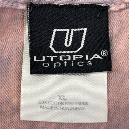 Vintage Y2Ks Utopia Optics T Shirt Motocross Snowboarding Gray Tee XL X-Large