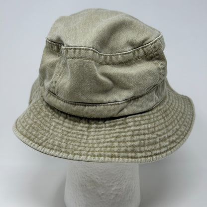 Vintage 90s Culvers Restaurant Bucket Hat Beige Fishermans Hat Pail Hat L-XL
