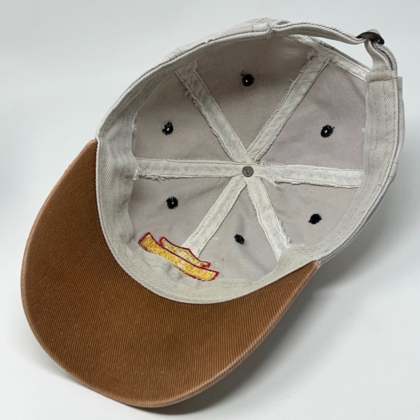 Vintage 90s Harley Davidson Cancun Dad Hat Baseball Cap Biker Strapback Beige