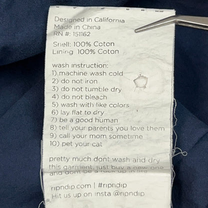 RIPNDIP The Great Wave of Nerm Ripstop Shirt Jacket Skater Skating Blue M Medium