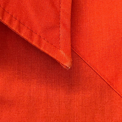 Vintage 70s Malco Modes Pearl Snap Button Front Shirt Western Red XL X-Large