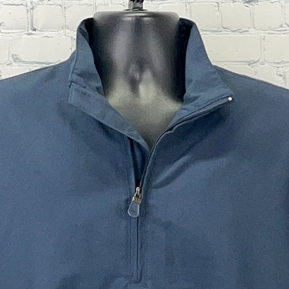 Vintage 7-Eleven Charity Mega Golf Tournament Jacket L Large Blue Short Sleeve